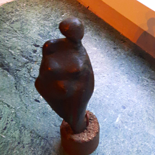 Abstrakte bronze skulptur frau - abstrakte,