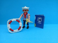 PLAYMOBIL FIGURES SERIE 28   MATROSE SEEMANN PFEIFE RETTUNGSRING   71889 Neu