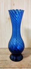 Glas Vase Kobalt/Blau. Vintage 60er. H - 30 Cm. 