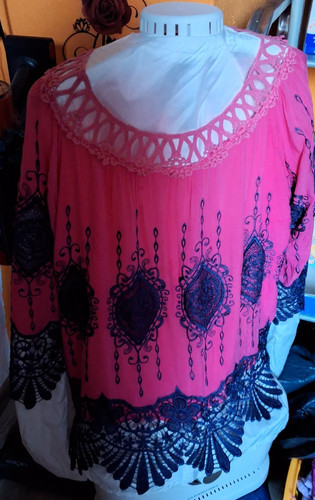 Damenbluse hänger rosa - -,