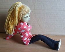 Stoff-Puppe/Mädchen- 50er/60er-Jahre-gut