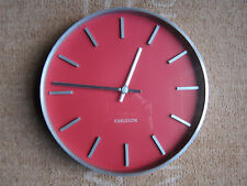 Karlsson Uhr Wanduhr groß rot 30cm