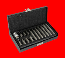 15 tlg Innensechskant 1/2" Stecknuss Bits  4 - 12 mm Für Inbus Schraube YT-0413