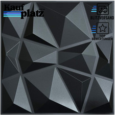 Wandpaneel 3D Schwarz 50x50cm