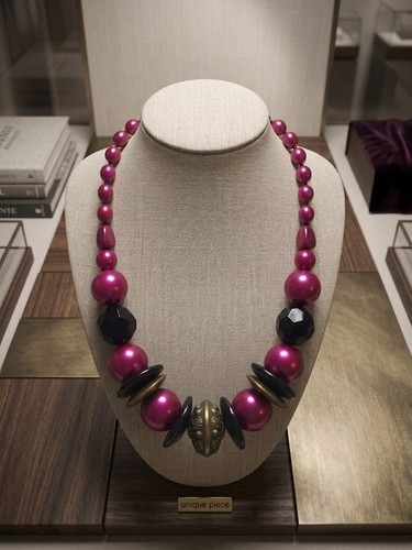 Barock statement kette magenta - barock,