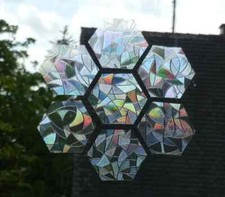 7er Set Regenbogen Sonnenfänger suncatcher Fensterbild Fenster Sticker Aufkleber