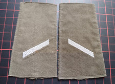 Rangabzeichen Heer Gefreiter weiß/oliv Bundeswehr Schulter Klappen Schlaufen
