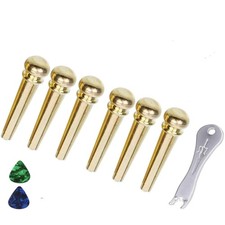 Gitarren Bridge Pins Messing 6
