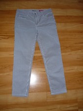 Jeans Hose - Stooker Women Zermatt Straight Fit Denim blau weiß gestreift 42/28