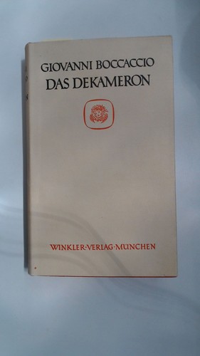 Das dekameron boccaccio - dekameron.,