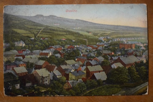 Graslitz 1913 gelaufen - ak,