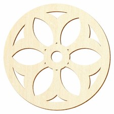 Holz Wagenrad V7 - Deko