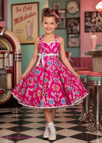 Kinder petticoat kleid pink - petticoat,