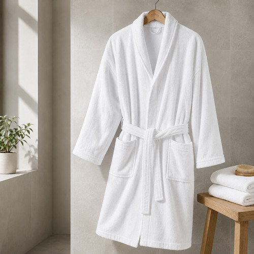 Bademantel hotel weiss - hotel,