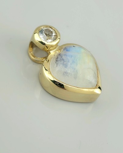 Anhänger herz gelbgold - anhänger, 375