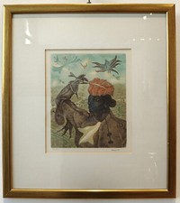 Arik Brauer "Blatt als Hut"