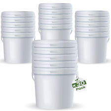30 Stück Eimer mit Deckel 2,5 Liter weiss Kunststoffeimer TOP lebensmittelecht