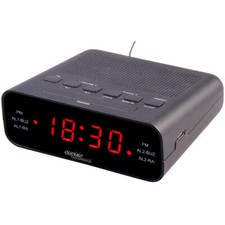 auvisio UKW-Radiowecker mit 2 Weckzeiten und LED-Anzeige, Schlummer-Funktion