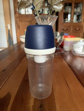 Tupperware  Zuckerhut Zuckerdose C47 Spender Streuer 415ml. Blau/Klar.Ø8x20H
