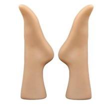 2x Dekofuß für Socken Dekobein Schaufenster Sockenbein Mannequin Fußmodell Set