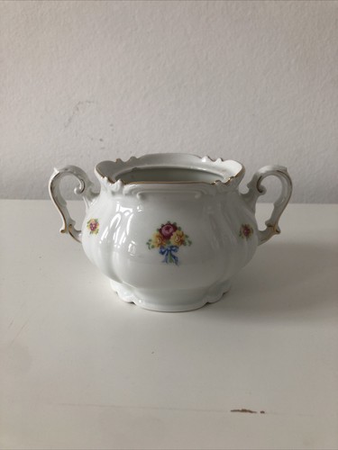 Vintage porzellan zuckerdose - porzellan,