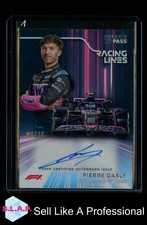 PIERRE GASLY ALPINE RACING LINES AUTOGRAPH /10 TOPPS 2024 PADDOCK PASS FORMULA 1