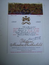 wein 1968 Chateau Mouton