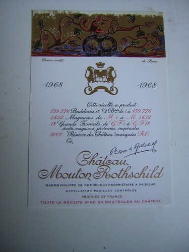 Wein 1968 chateau - wein,