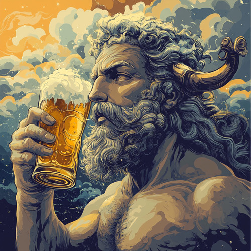 Wandtattoo aufkleber gott zeus - aufkleber,