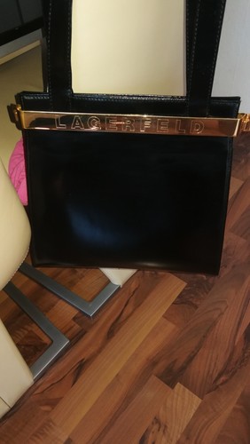 Karl lagerfeld lederhandtasche - karl,
