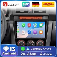 DAB+ GPS Navi SWC Für Mazda 3 2004-2009 BK CarPlay Autoradio 4G+64G Android 13