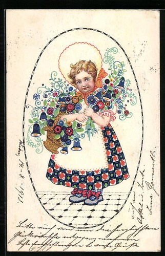 Künstler dame bunten - im,