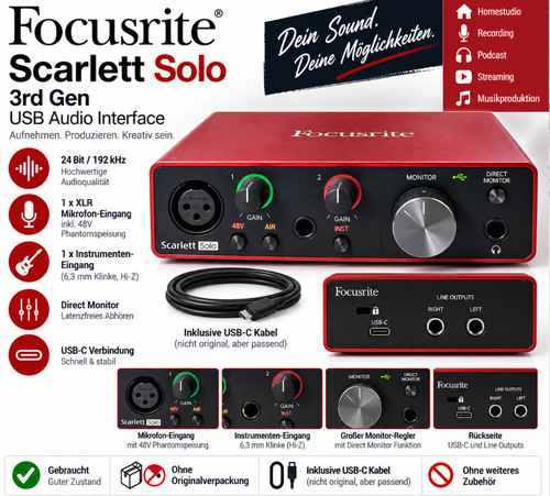 Focusrite scarlett solo - 🎙focusrite,