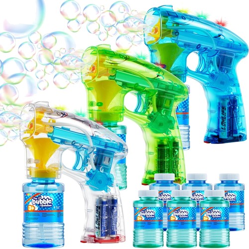 Led bubble gun set für - in-1,