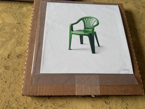 Hendry green chair print - cj,