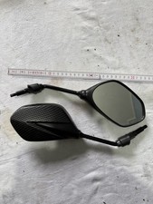 2x Spiegel — für Moped, Motorrad oder Roller — Carbon Optik