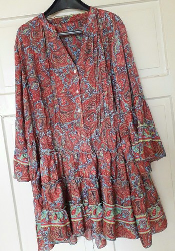 Neu seidenkleid flowerpower - seidenkleid,