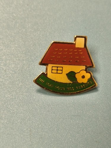 Vintage pin haus - haus, dach