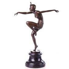 Art Deco Bronzefigur Tänzerin