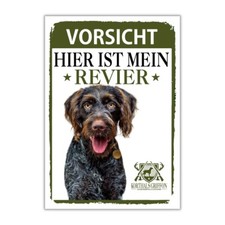 Korthals Griffon Schild Revier