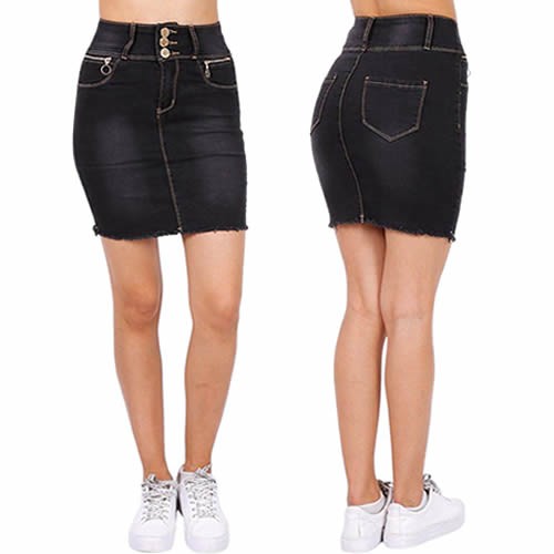 Damen jeans minirock mini rock - minirock,
