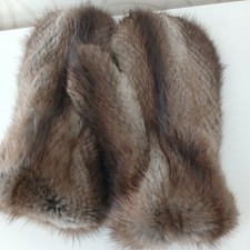 Echtfell Handschuhe Winterhandschuhe  Fäustlinge Kuschelweich Natur 1 Paar