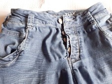 Neuwertige moderne mädchenjeans peace love gr.164	oder s