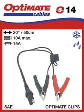 Optimate Anschlussklemmen mit Sicherung Batterieklemmen SAE Stecker O14 
