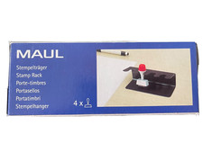 Stempelträger Stempelhalter Ständer Maul für 4 Stempel, schwarz 