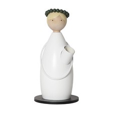 Star Trading Kerzenleuchter Lucia Classic, Holz, Mädchen, Weiß, E14, Dekoleuchte