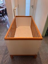 Wellemöbel Kinderbett / Juniorbett Hugo Glanzweiss Buche (140 x 70 cm)