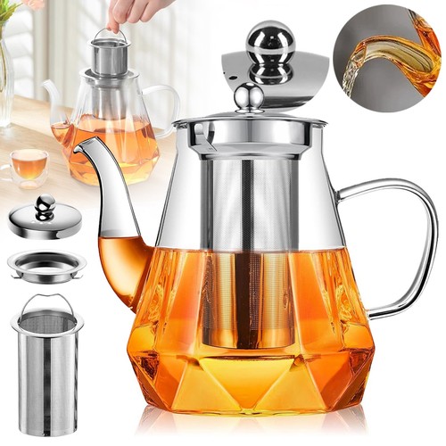 Teekanne glas mit - sieb, 1l