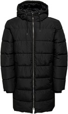 Marken Herren Steppjacke Kapuzenjacke Winterjacke schwarz Gr. XL 