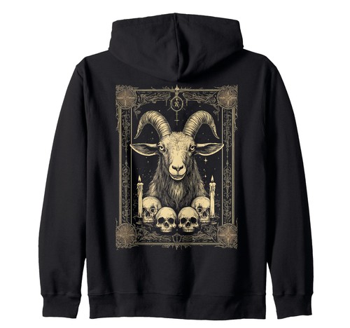 Gothic kapuzenjacke baphomet - gothic,